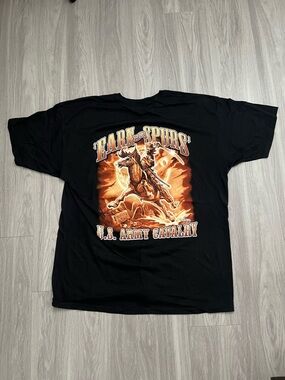 7.62 Design U.S. Army Cavalry Earn the Spurs Graphic Tee Black 2XL Military